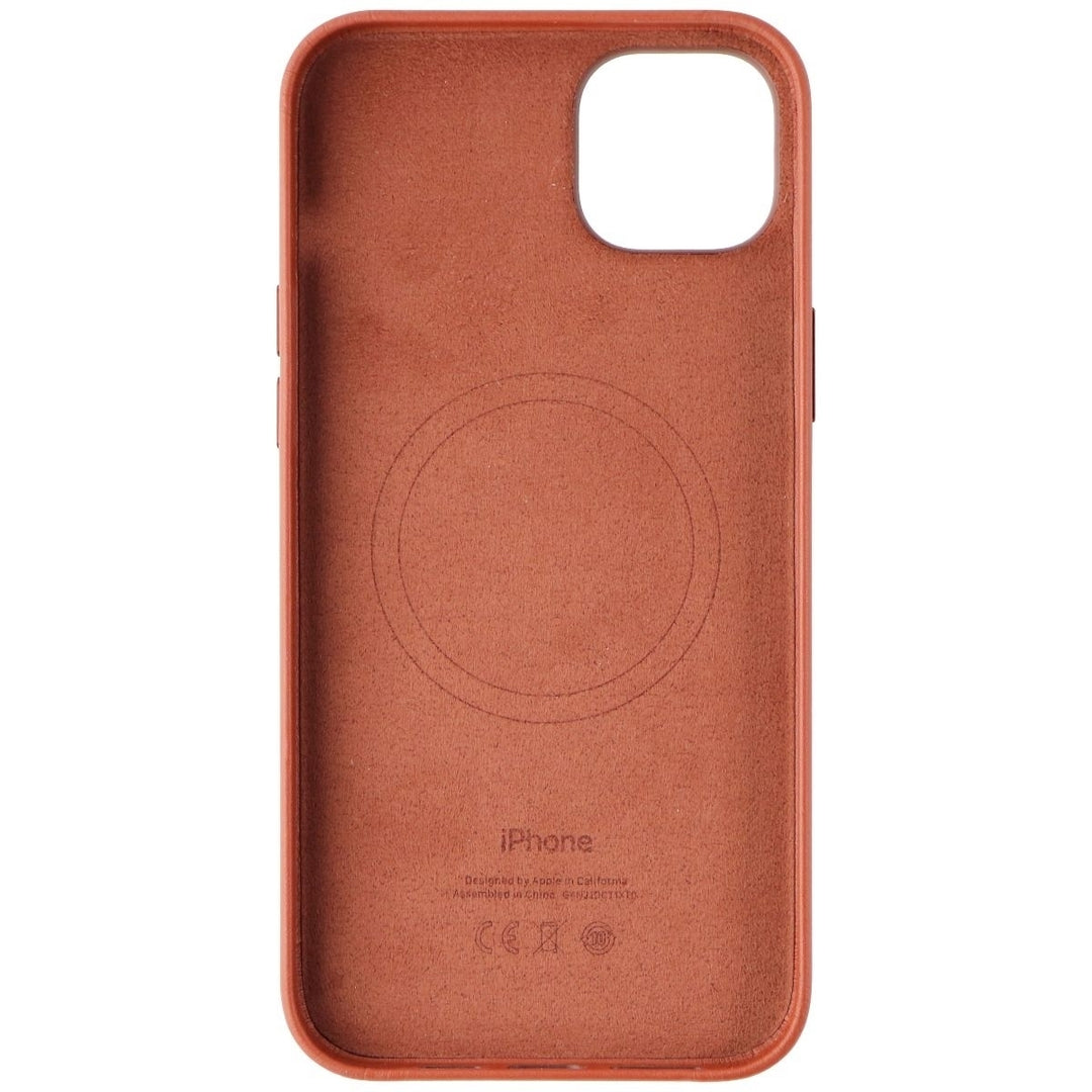 Apple Leather Case for MagSafe for iPhone 14 Plus - Umber Image 3