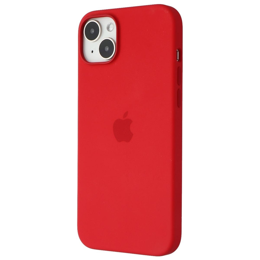 Apple Silicone Case for MagSafe for Apple iPhone 14 Plus - (Product) RED Image 1