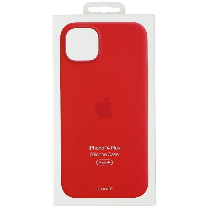 Apple Silicone Case for MagSafe for Apple iPhone 14 Plus - (Product) RED Image 4