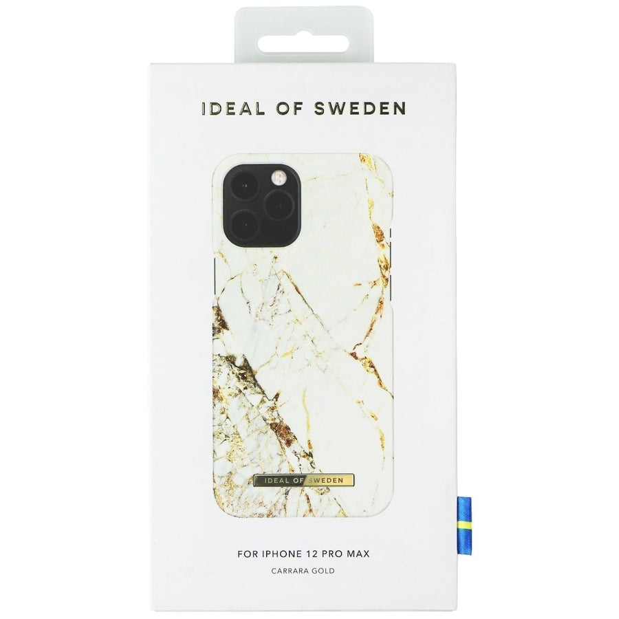 iDeal of Sweden Printed Case for iPhone 12 Pro Max - Carrara Gold Image 1