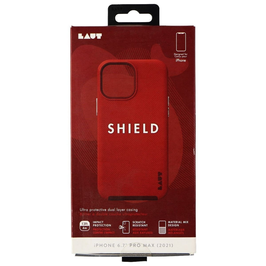 LAUT Shield Series Dual Layer Case for Apple iPhone 13 Pro Max - Red Image 1