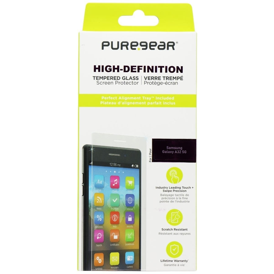 PureGear High-Definition Tempered Glass for Samsung Galaxy A32 5G - Clear Image 1