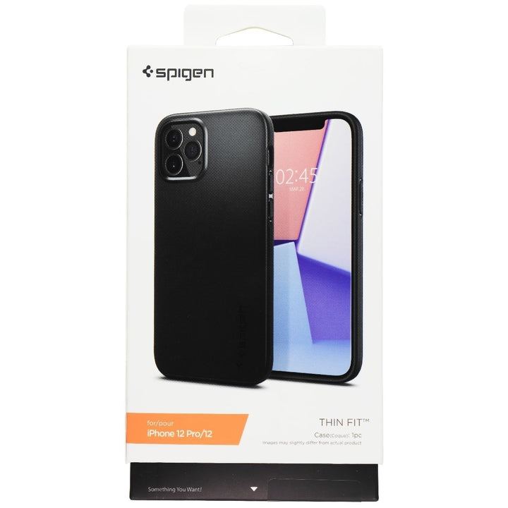 Spigen Thin Fit Series Case for Apple iPhone 12 and iPhone 12 Pro - Black Image 4