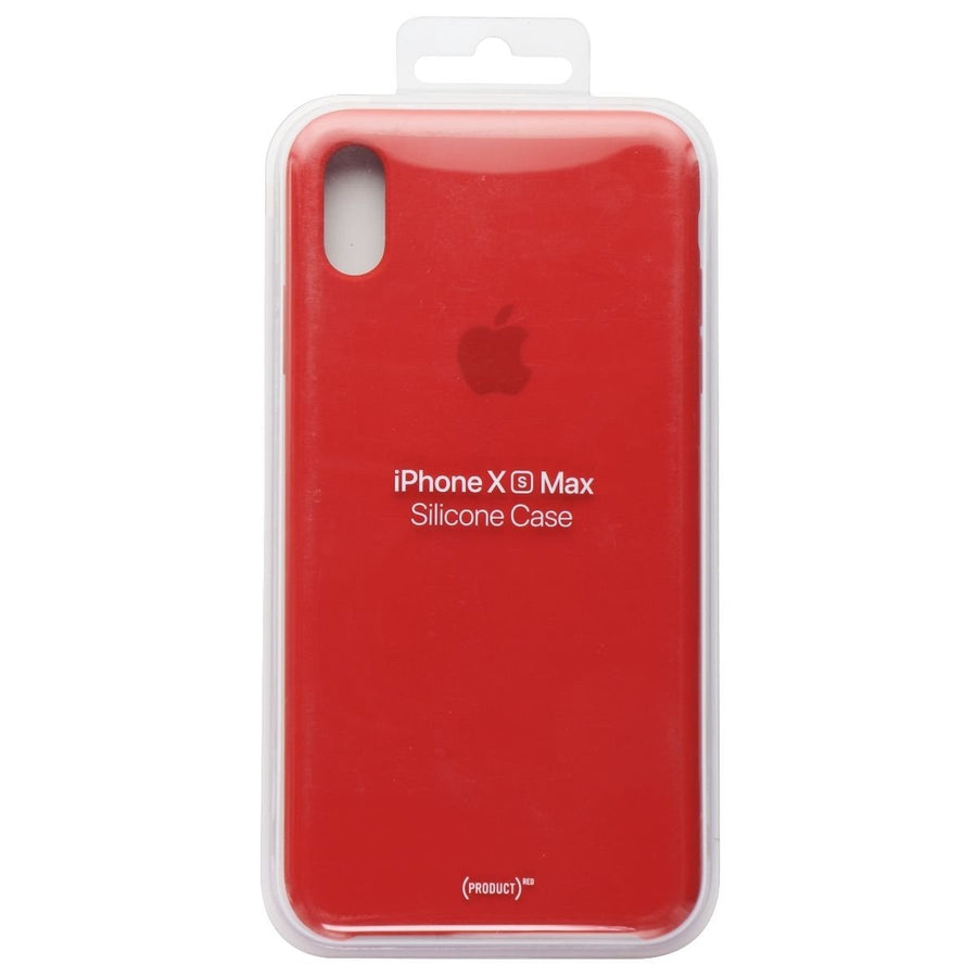 Apple Official Silicone Case for Apple iPhone Xs Max - Red (MRWH2ZM/A) (Refurbished) Image 1