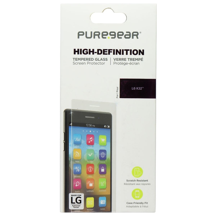 PureGear High-Definition Tempered Glass for LG K32 (2020) - Clear (Refurbished) Image 1
