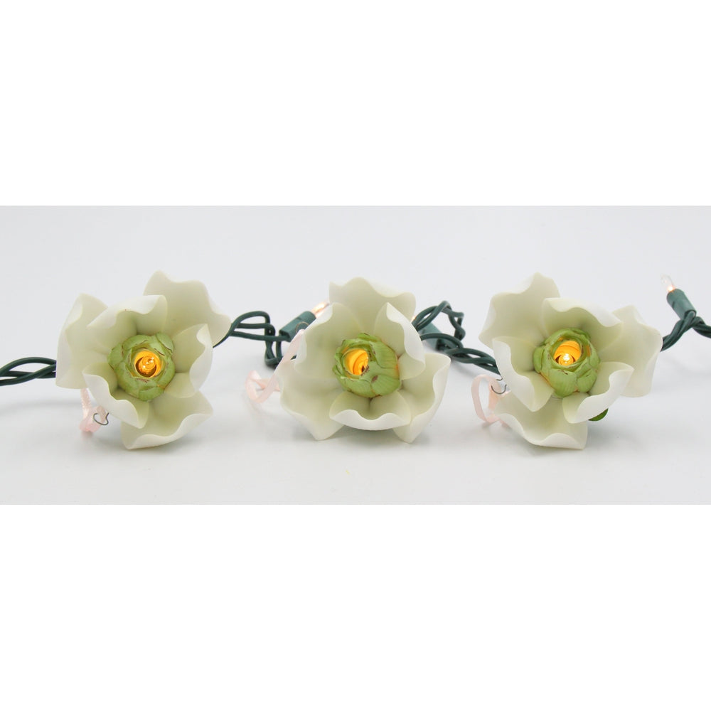 Ceramic Magnolia Flower Light Covers-Set of 3, Image 2