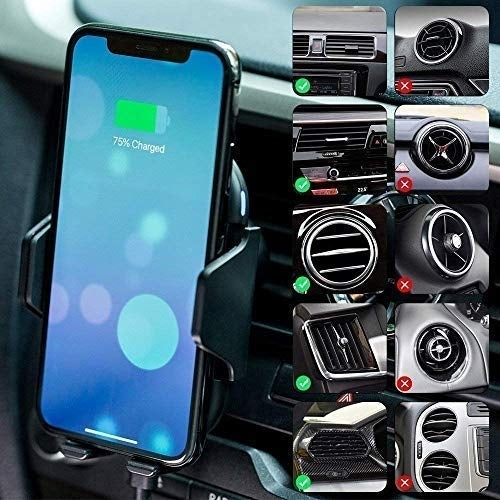 Wireless Charging Car Smartphone Mount with Auto Open and Close Image 2