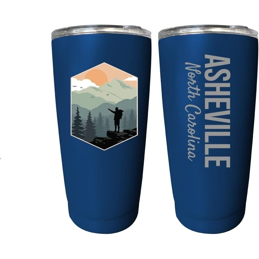 Asheville North Carolina Souvenir 16 oz Insulated Stainless Steel Tumbler Image 2