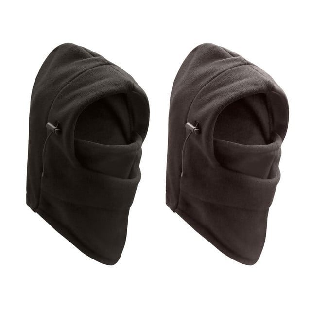 2-Pack: Mens Cozy Ultra Soft Warm Fleece Lined Windproof Balaclava Thermal Ski Face Mask Image 1