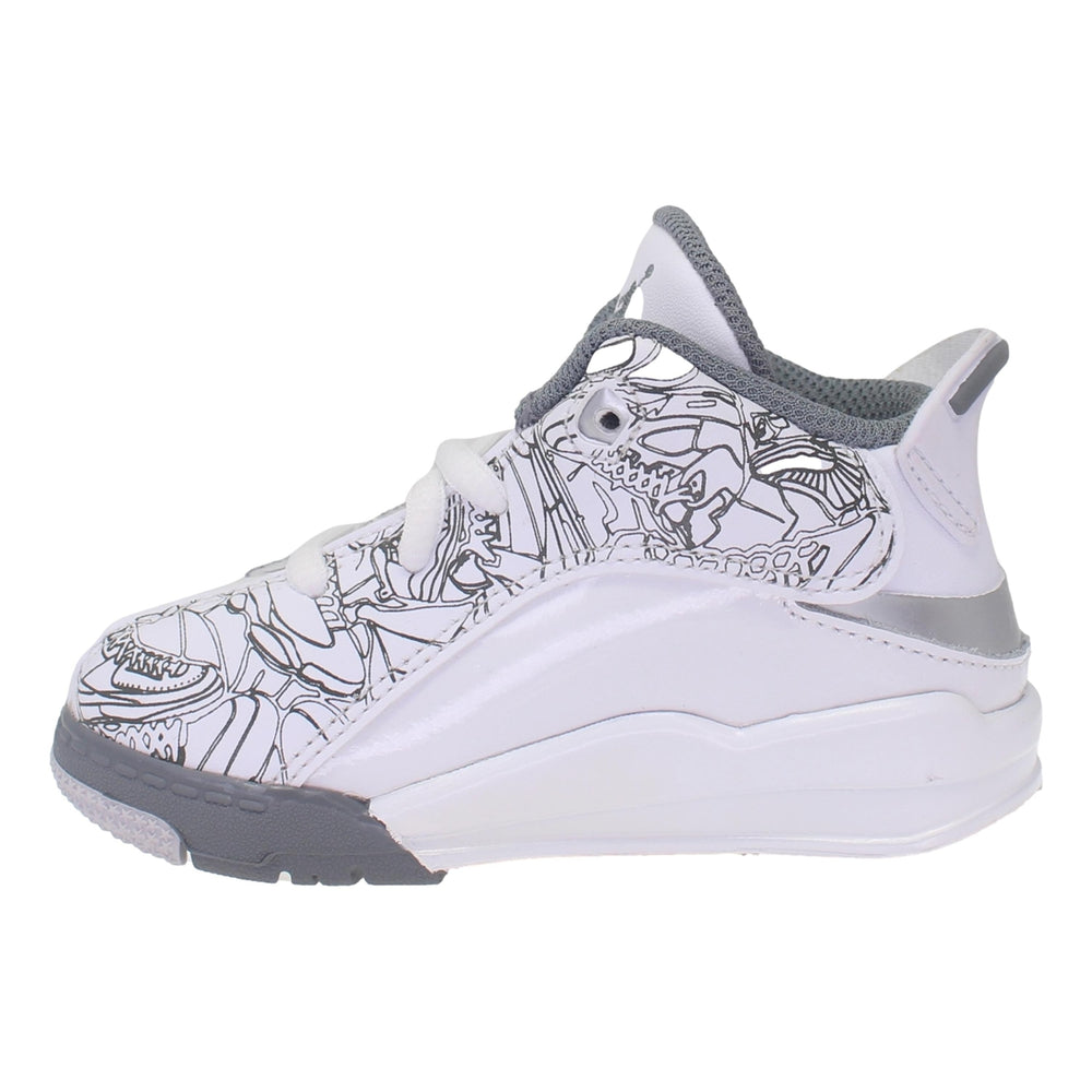 Nike Jordan Dub Zero White/Cool Grey DV1358-107 Toddler Image 2