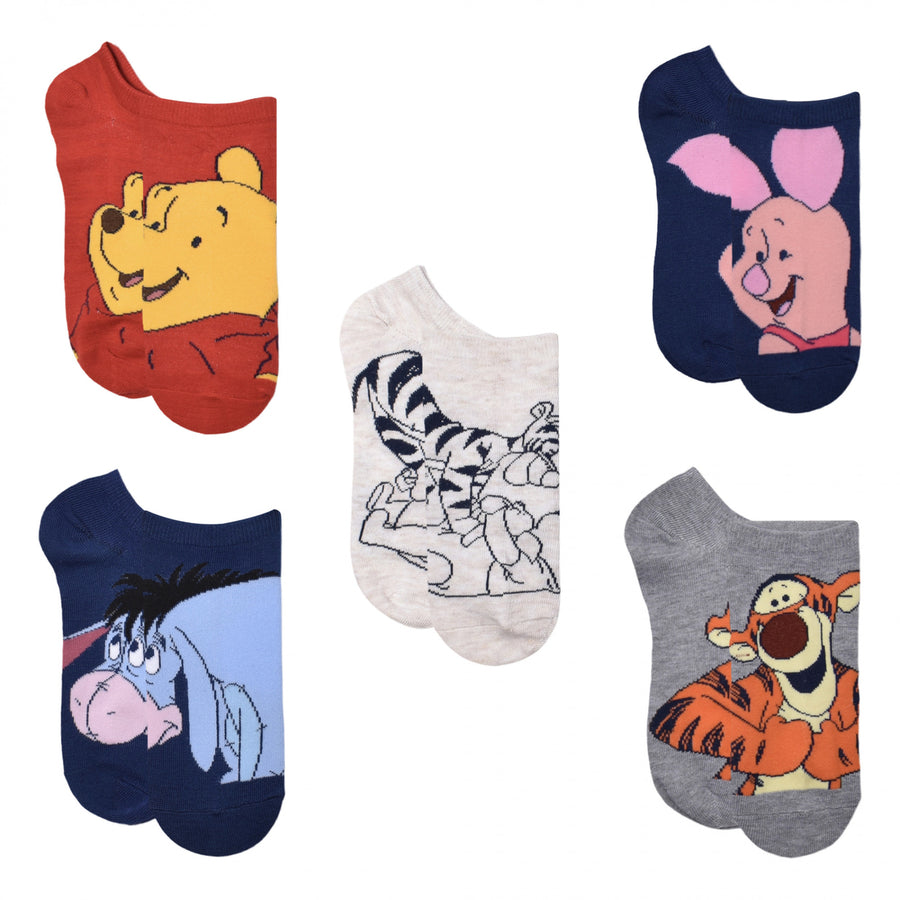 Winnie the Pooh and Friends 9-Pair No-Show Socks Image 1