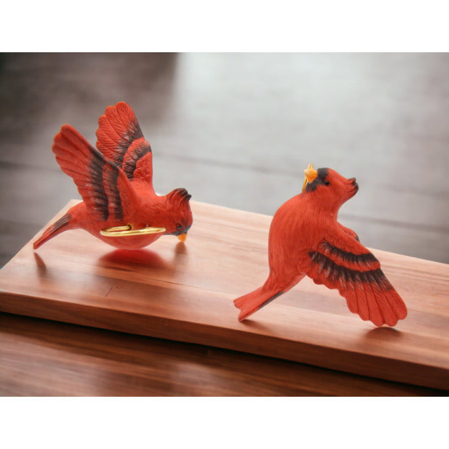 Ceramic Cardinal Bird Candle Rings-Set of 2Home DcorMomKitchen Dcor, Image 1
