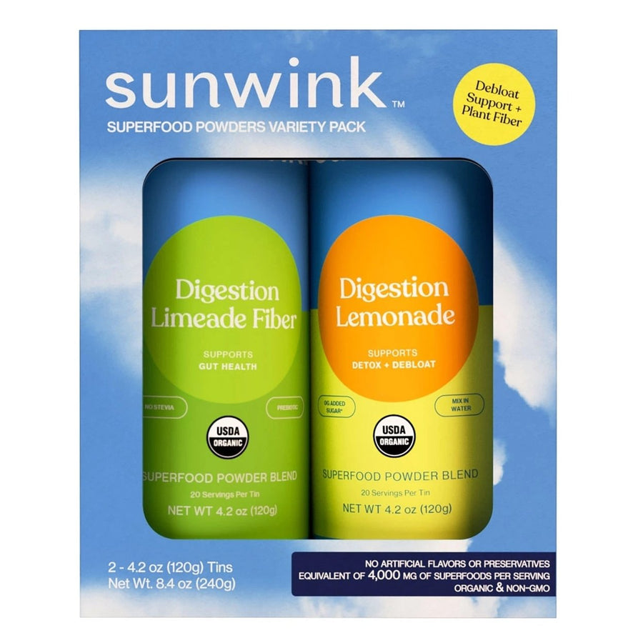 Sunwink Daily Debloat + Fiber Superfood Powder Duo4.2 Ounce (Pack of 2) Image 1