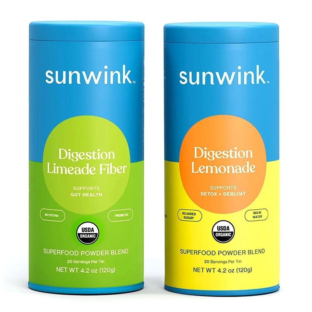 Sunwink Daily Debloat + Fiber Superfood Powder Duo4.2 Ounce (Pack of 2) Image 2