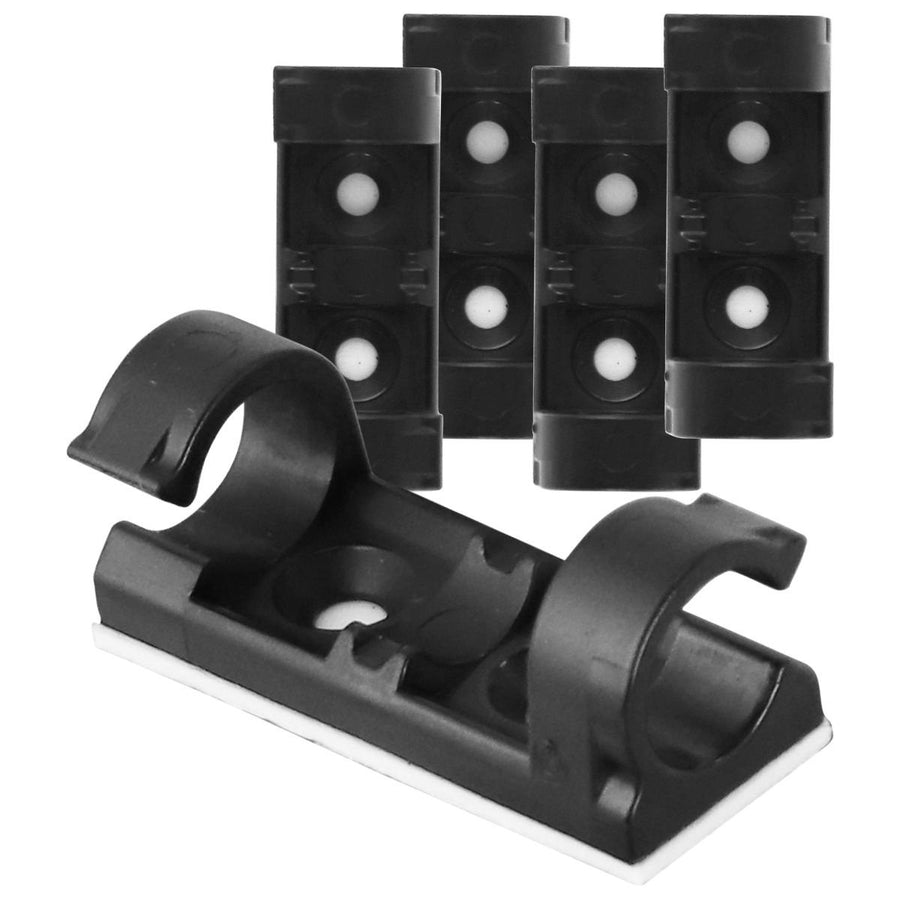 Verizon 5 Pack of Adhesive Cable Management Clips - Black (SFE116CCR) Image 1