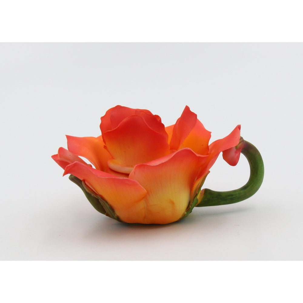 Ceramic Red Rose Flower Teapot FigurineHome DcorMomFarmhouse Kitchen Dcor, Image 2