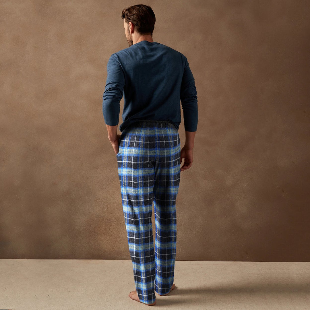 Multi-Pack: Mens Ultra Soft Cozy Flannel Fleece Plaid Pajama Sleep Bottom Lounge Pants Image 6