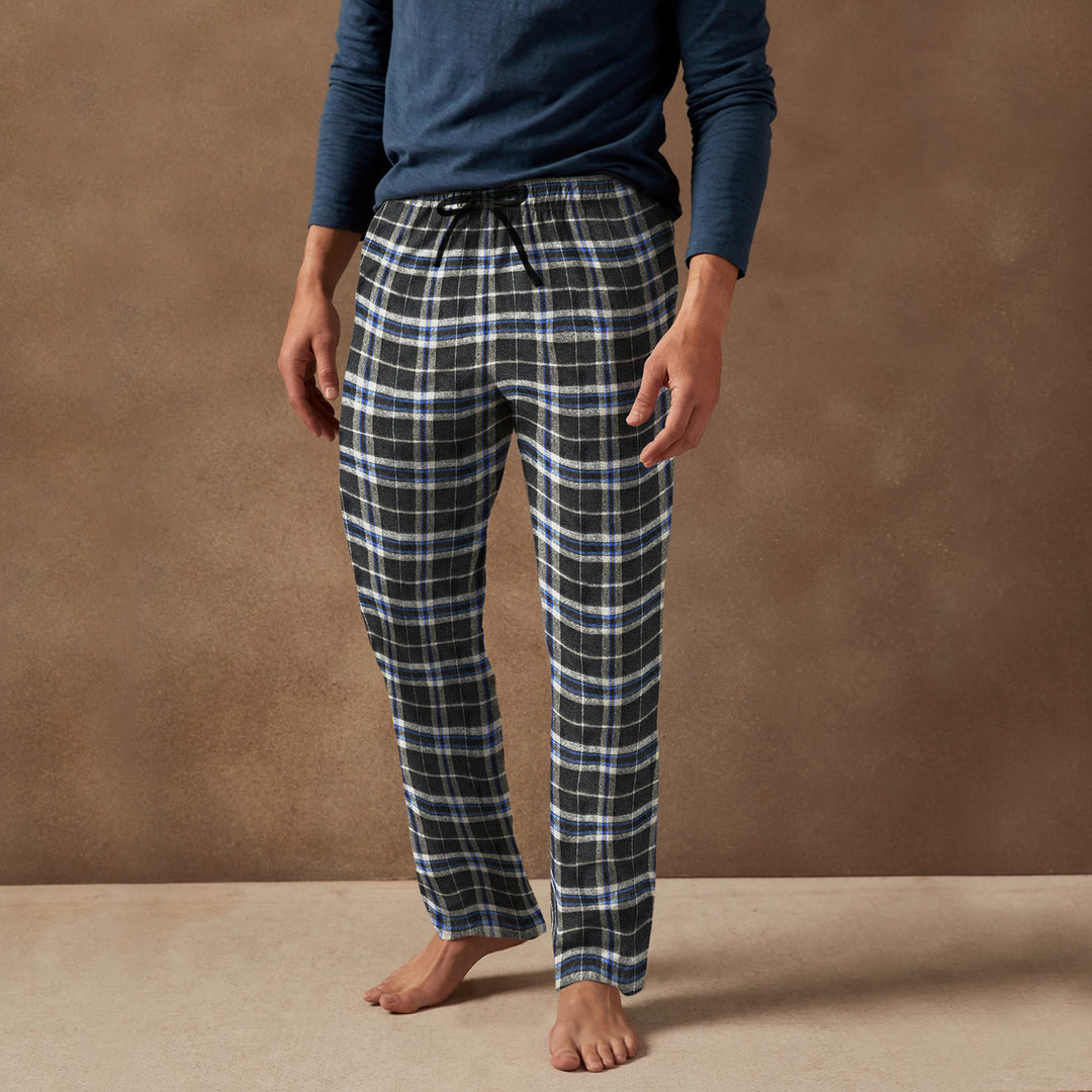 Multi-Pack: Mens Ultra Soft Cozy Flannel Fleece Plaid Pajama Sleep Bottom Lounge Pants Image 8