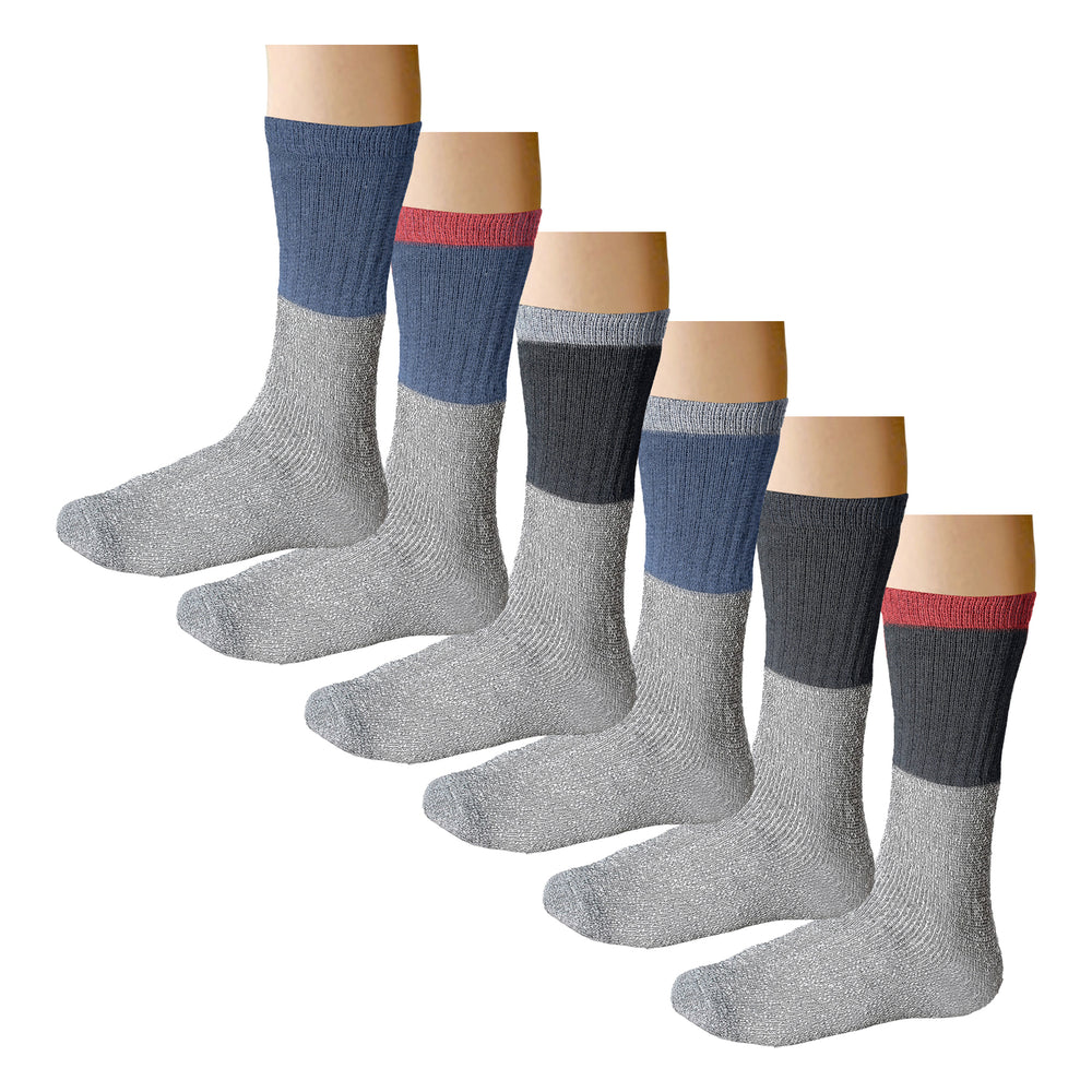 Multi-Pairs: Womens Winter Warm Thick Heated Cozy Thermal Crew Socks Image 2