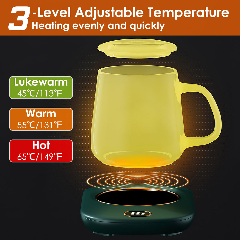 Electric Coffee Mug Warmer for Desk Auto Shut off USB Tea Milk Beverage Cup Heater Heating Plate for Office Home 3 Image 2