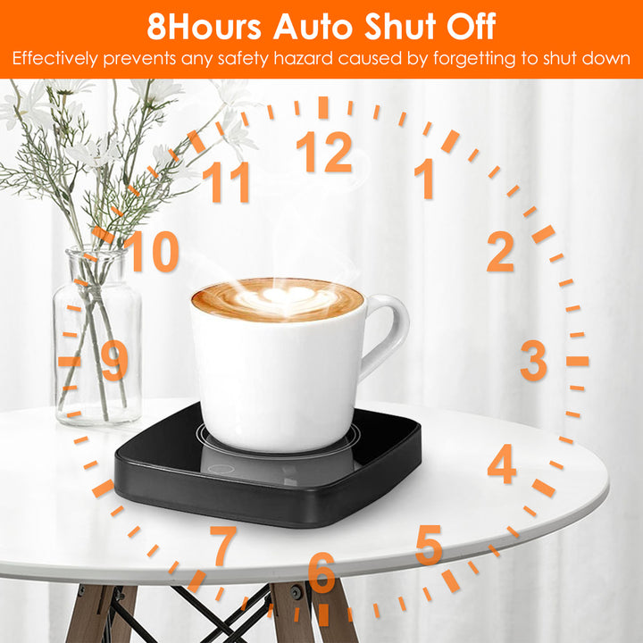 Desktop Electric Cup Warmer 8Hours Auto Shut Off 3 Temperature Levels Smart Coffee Warmer For Tea Milk Hot Chocolate Image 3
