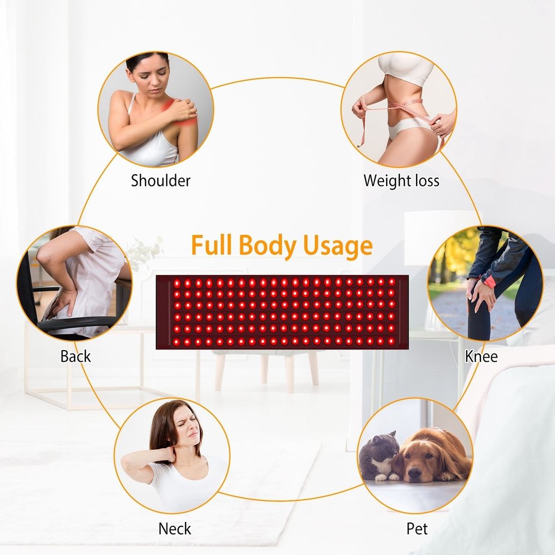 126Pcs LED Red Light Therapy Belt 660nm 850nm Waist Wrap Pad Pain Relief Weight Loss Joint Pain Near Infrared Light Image 8