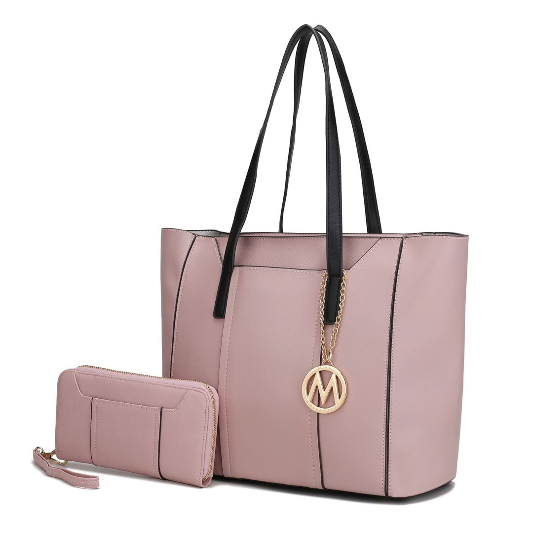 Dinah Light Weight Tote Handbag with Wallet by Mia K. Image 4