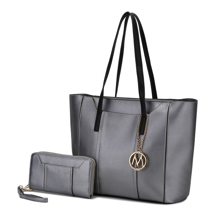 Dinah Light Weight Tote Handbag with Wallet by Mia K. Image 6