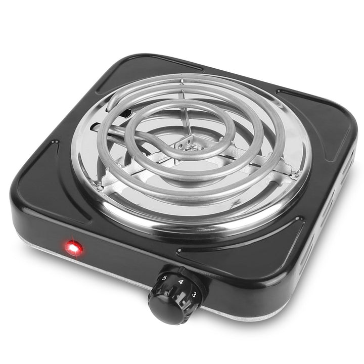 1000W Electric Single Burner Portable Coil Heating Hot Plate Stove Countertop RV Hotplate with Non Slip Rubber Feet 5 Image 1