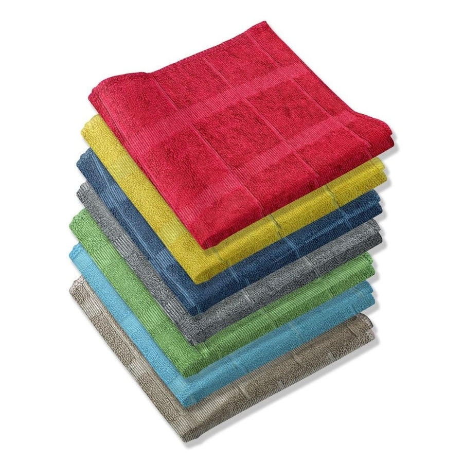 Multi-Pack: Ultra-Absorbent Multi Use Cleaning Super Soft Microfiber Dish Utility Rag Cloths Image 1