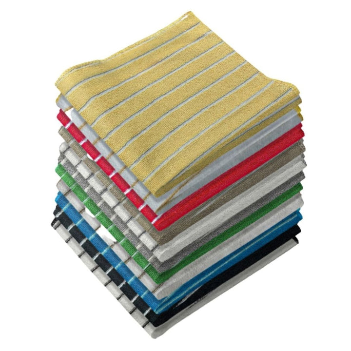 10-Pack: Ultra-Absorbent Multi Use Cleaning Super Soft Microfiber Dish Utility Rag Cloths Image 3