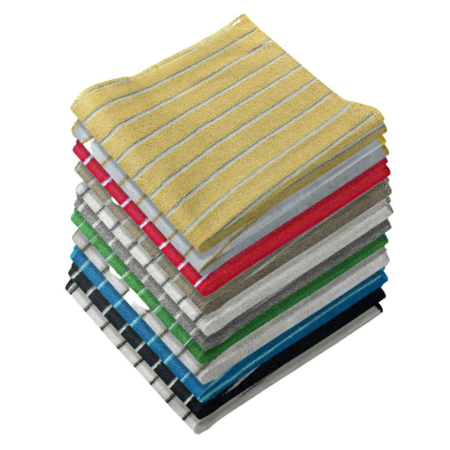 20-Pack: Ultra-Absorbent Multi Use Cleaning Super Soft Microfiber Dish Utility Rag Cloths Image 1