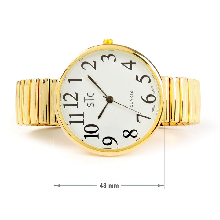 CLEARANCE SALE - Super Large Face Stretch Band Watch (STC Gold) Image 2