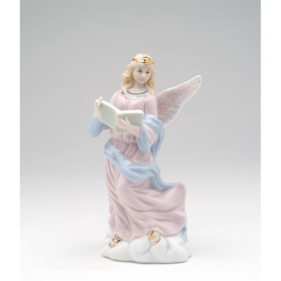 Ceramic Angel Holding Book FigurineReligious DcorReligious GiftChurch Dcor, Image 2