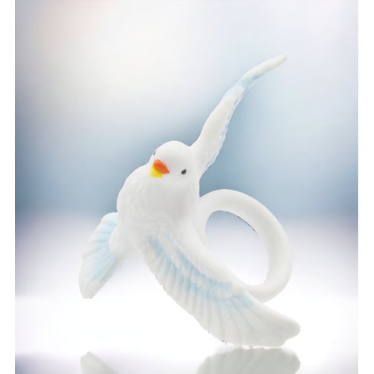 Ceramic Dove Bird Candle RingWedding Dcor or GiftAnniversary Dcor or GiftHome Dcor, Image 1