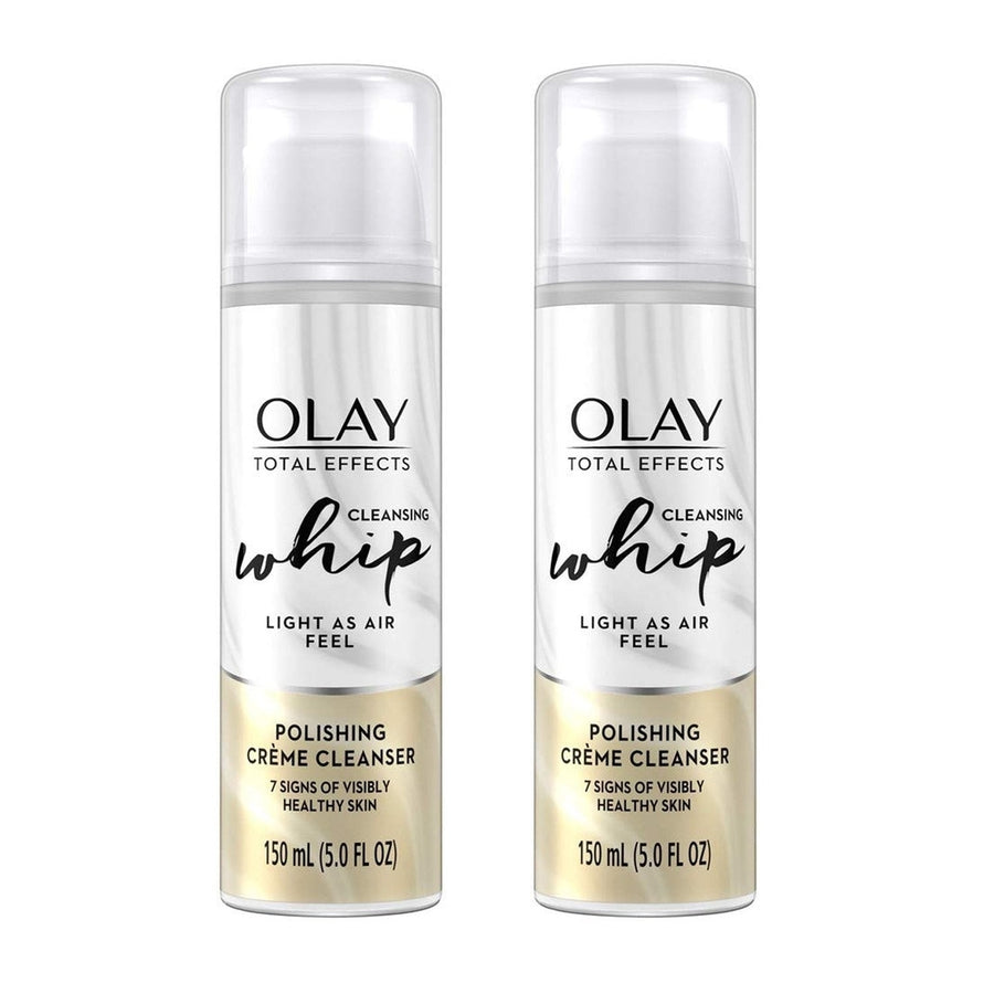(2 Pack) Olay Total Effects Face WashWhip Polishing Crme Cleanser5 fl oz Image 1