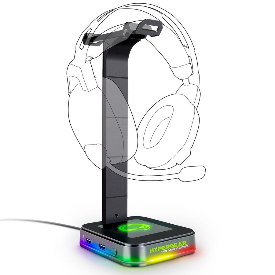 HyperGear RGB Command Station Headset Stand w 6 Color Light Effects (15624-HYP) Image 1