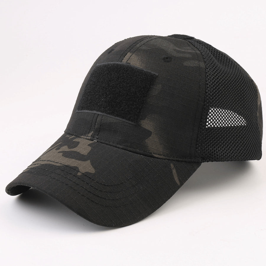 Tactical-Style Patch Hat with Adjustable Strap Image 1