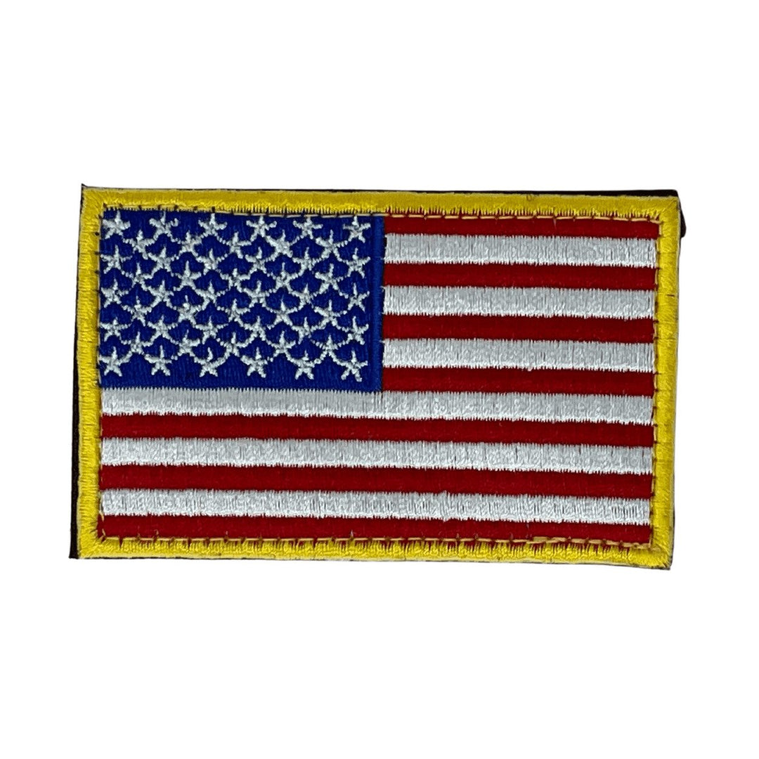 Tactical USA Flag Patch with Detachable Backing Image 1