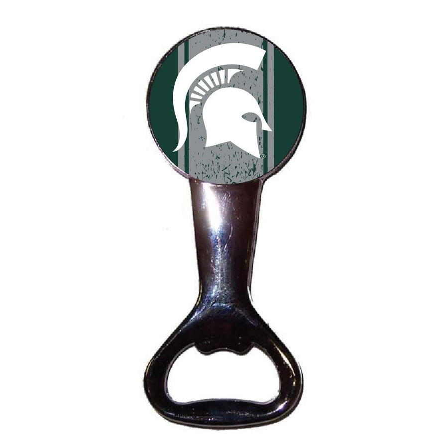 Michigan State Spartans Officially Licensed Magnetic Metal Bottle Opener - Tailgate and Kitchen Essential Image 1