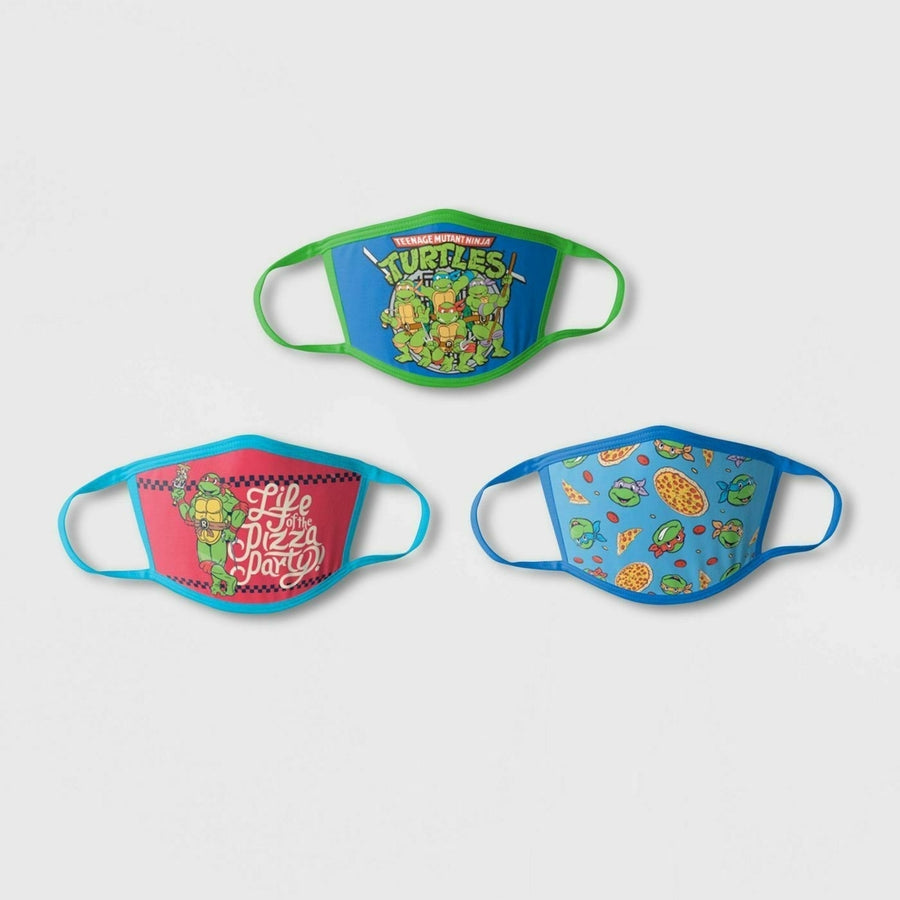 Multi-Pack: Childrens Seamless Reusable Washable Breathable Character Face Mask Bandana Image 1
