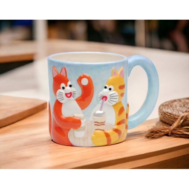 Ceramic Chatty Cats MugGift for Cat LoverCat Lady, Image 2
