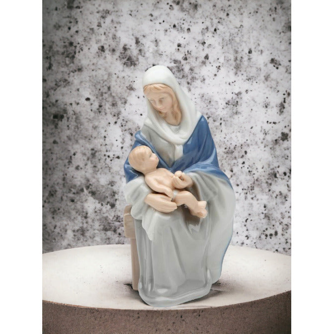 Ceramic Madonna Holding Baby FigurineReligious DcorReligious GiftChurch Dcor, Image 2