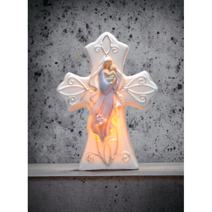 Ceramic Madonna With Baby Plug-In Night LightReligious DcorReligious GiftChurch Dcor, Image 2