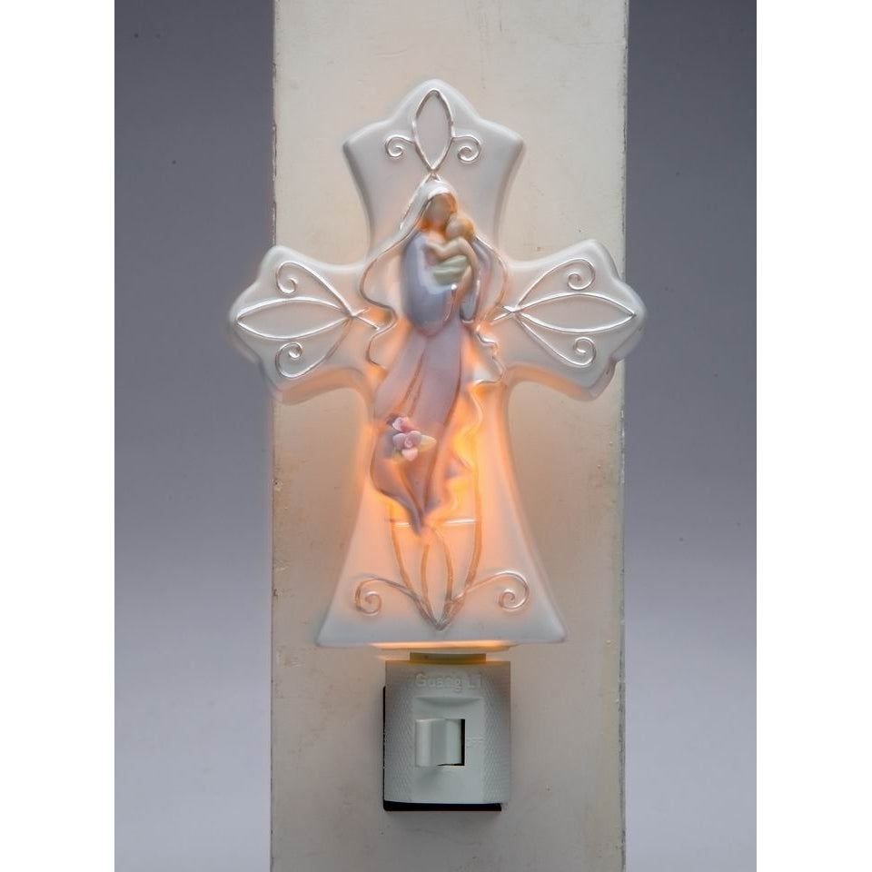Ceramic Madonna With Baby Plug-In Night LightReligious DcorReligious GiftChurch Dcor, Image 3