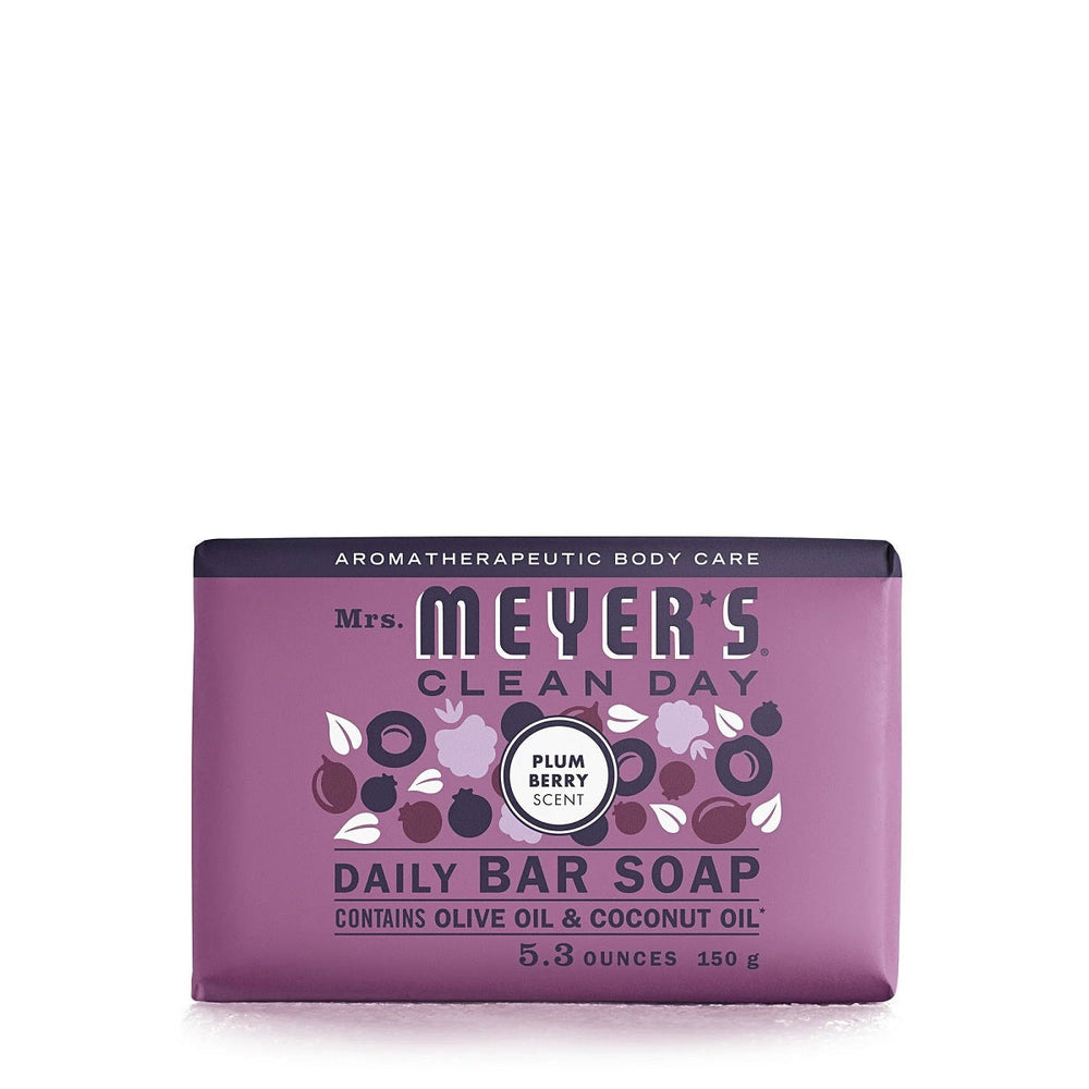 (3 Pack) Mrs. Meyers Clean Day Bar SoapPlum Berry Scent5.3 ounce Image 2
