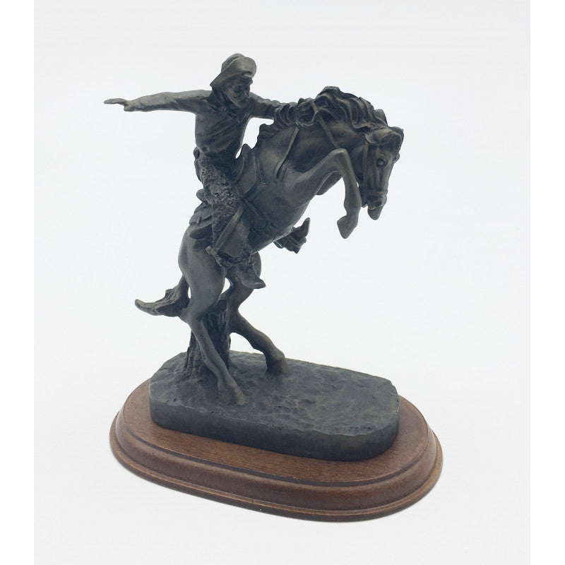 Cowboy Riding Horse FigurineHome DcorOffice Dcor, Image 2