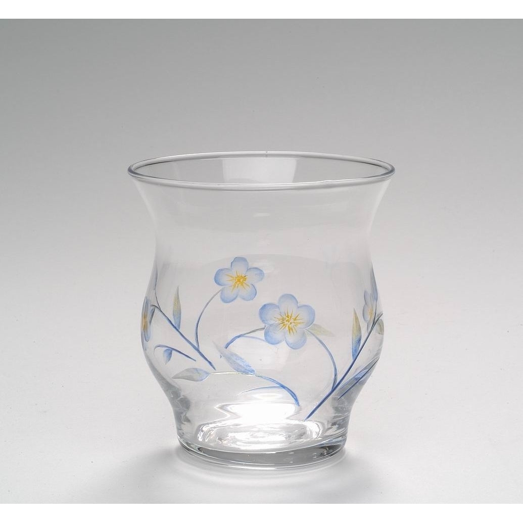 Glass Tealight Candle Holder with Hand Painted FlowersHome DcorKitchen Dcor, Image 3