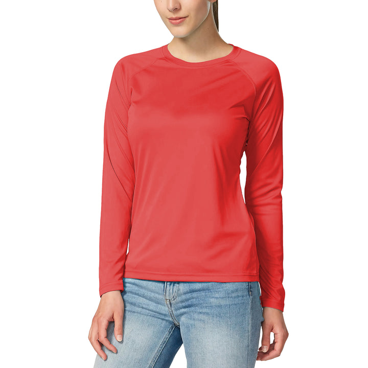 5-Pack: Womens Dri-Fit Moisture-Wicking Breathable Long Sleeve T-Shirt Image 7