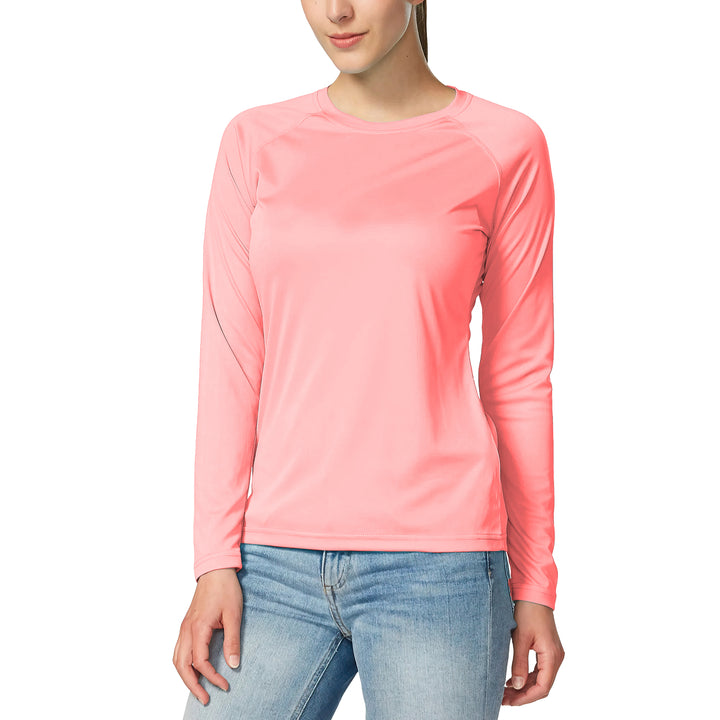 5-Pack: Womens Dri-Fit Moisture-Wicking Breathable Long Sleeve T-Shirt Image 8